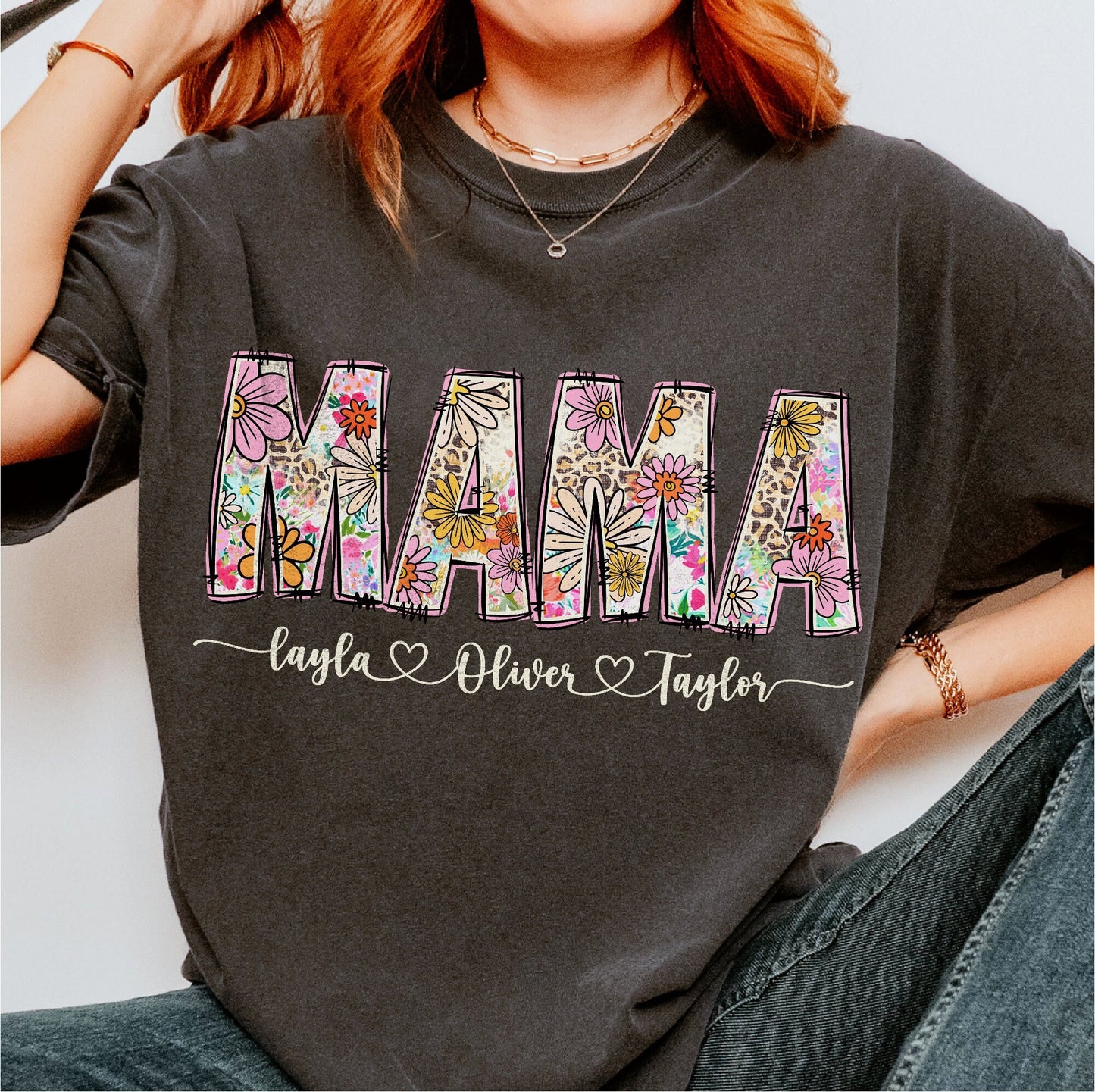 Floral Mama png, Mama Flower png, Mama Design