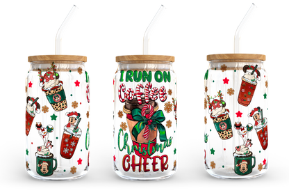 Cartoon Weihnachtskaffee Designs, 16oz Libbey Glasdose, Mickey Minnie Kaffee, Pooh Kaffee, Grinch Kaffee, Bierdose Glas, Sofortiger Download