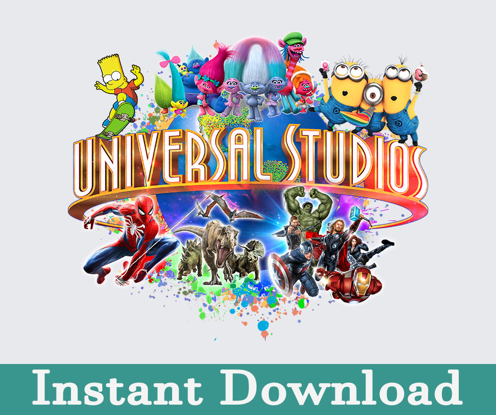 Universal Studio 2024 Png, 2024 Familienausflug Png, Universal Studios Ausflug, Universal Bundle Png, Sublimation Design, Png Download 11