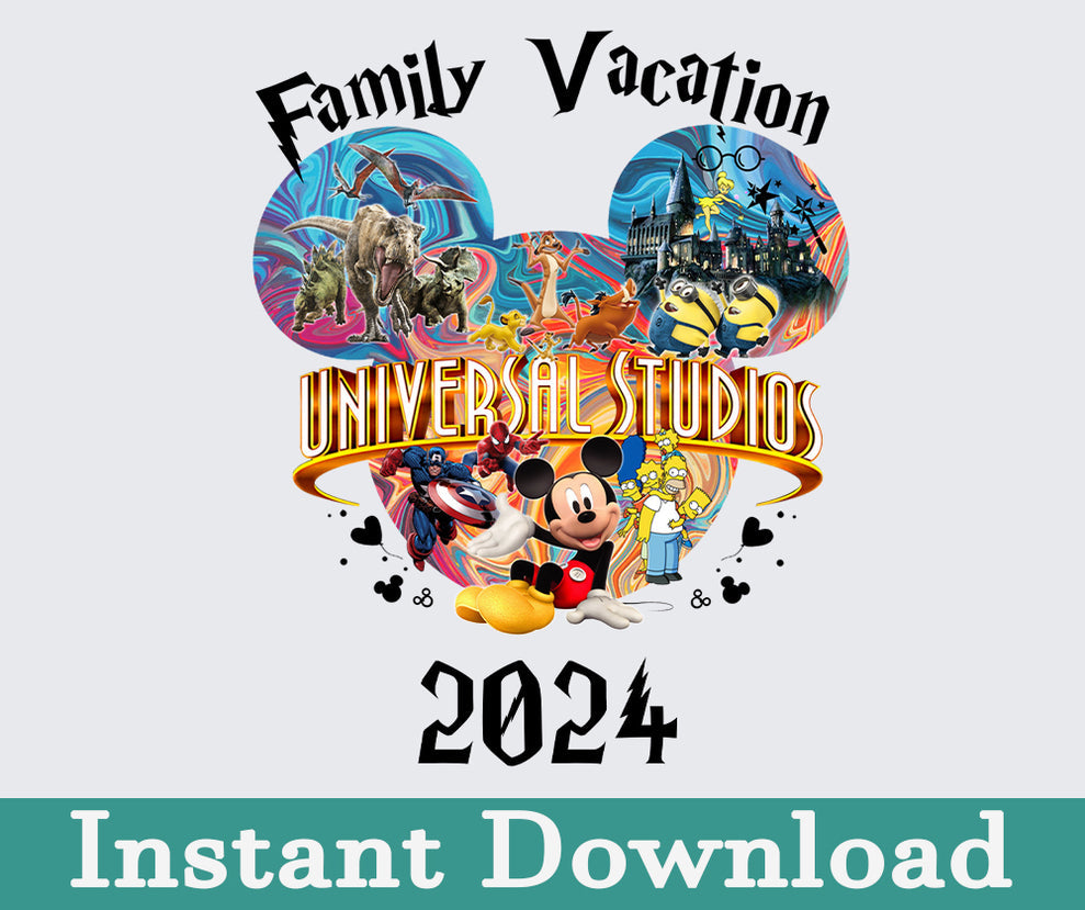 2024 Family Trip Png, Uni Studios Trip, Sublimation Design 16