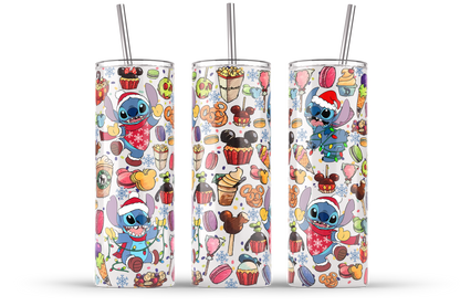 Cartoon Weihnachtsbecher, 20oz Weihnachtsbecher Wrap, 20oz Skinny Tumbler, Weihnachtssublimation, Weihnachts png, Weihnachtsurlaub Tumbler