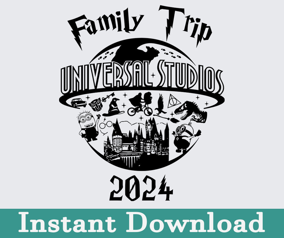 2024 Family Trip Png, Uni Studios Trip, Sublimation Design 21