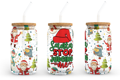 It's the most wonderful time of the year, 16oz Libbey Glass Can Wrap Sublimation Design