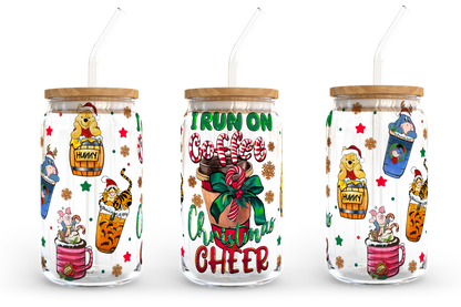 Cartoon Weihnachtskaffee Designs, 16oz Libbey Glasdose, Mickey Minnie Kaffee, Pooh Kaffee, Grinch Kaffee, Bierdose Glas, Sofortiger Download