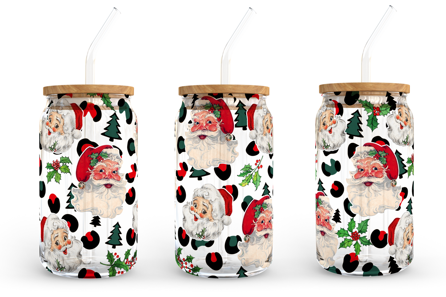 It's the most wonderful time of the year, 16oz Libbey Glass Can Wrap Sublimation Design