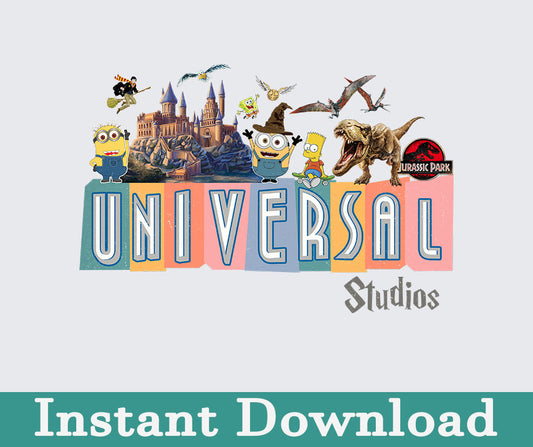 Universal Studio 2024 Png, 2024 Familienausflug Png, Universal Studios Ausflug, Universal Bundle Png, Sublimation Design, Png Download 8