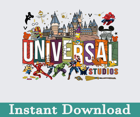 Universal Studio 2024 Png, 2024 Familienausflug Png, Universal Studios Ausflug, Universal Bundle Png, Sublimationsdesign, Png Download 9