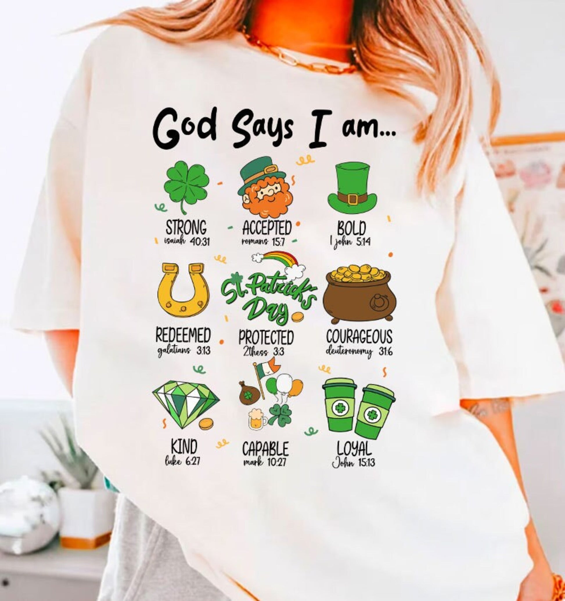 God Says I Am Patrick_s Day Png, St Patrick Day_s Png, Christian Patrick Day Png, Green Day Png, St Patricks Day Png, Jesus St Patricks Png - VartDigitals