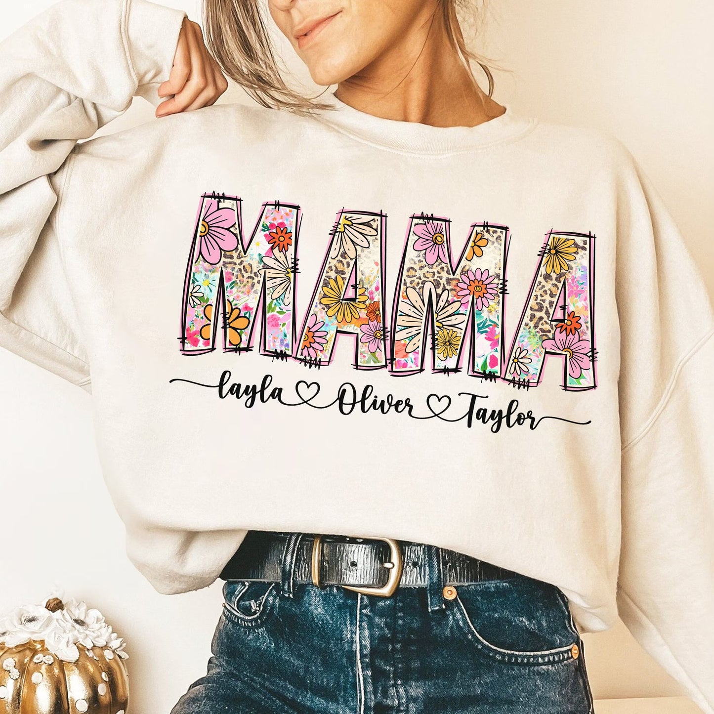 Floral Mama png, Mama Flower png, Mama Design