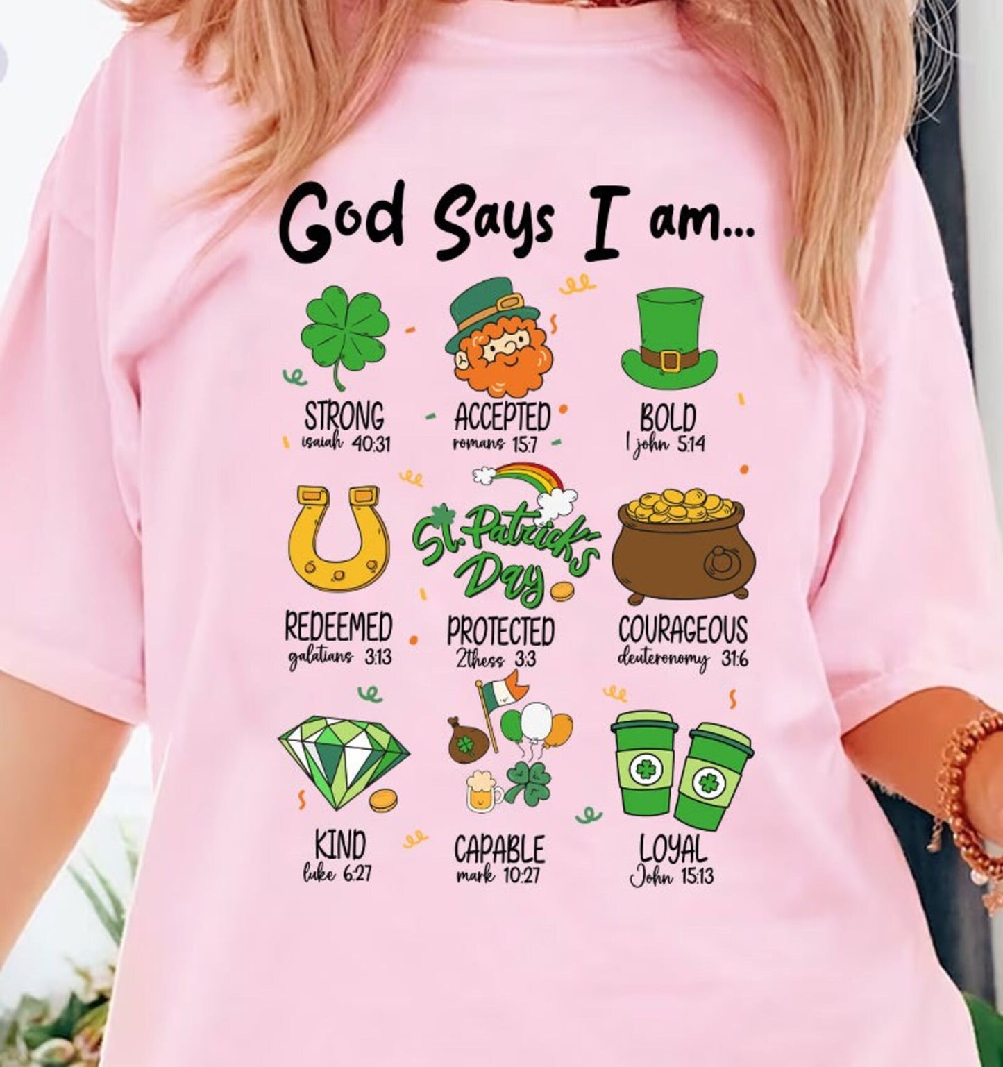 God Says I Am Patrick_s Day Png, St Patrick Day_s Png, Christian Patrick Day Png, Green Day Png, St Patricks Day Png, Jesus St Patricks Png - VartDigitals