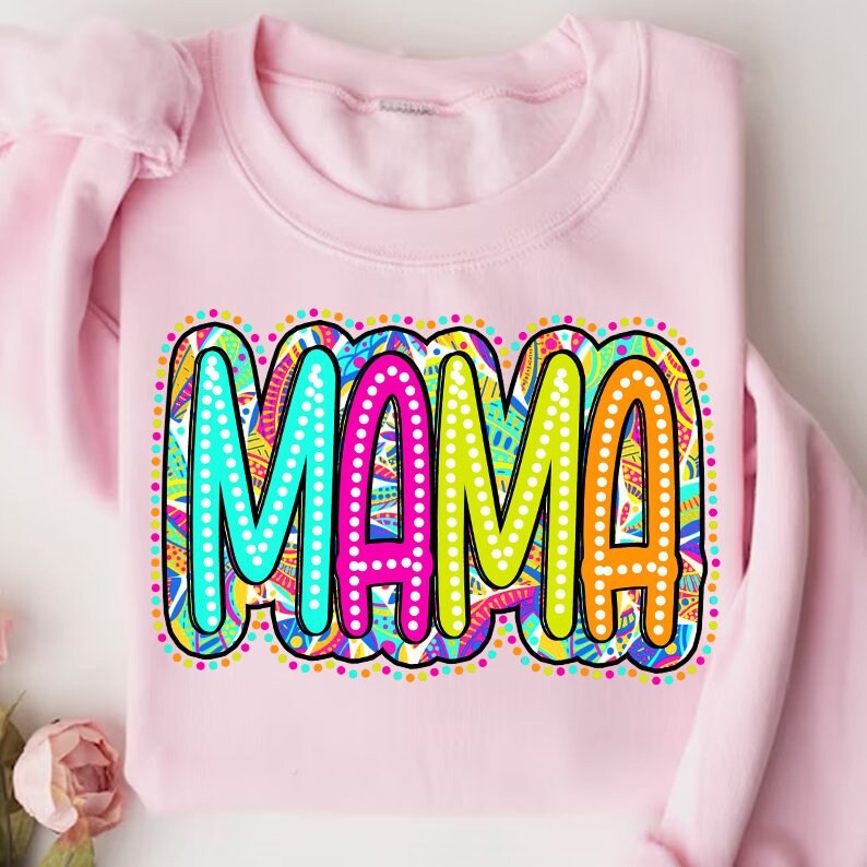 Mama Floral PNG, Muttertagspaket Png, Helles Paisley Floral Design Png, Retro Mama Png, Oma, Großmutter, Nana, Mimi, Mama Png Download