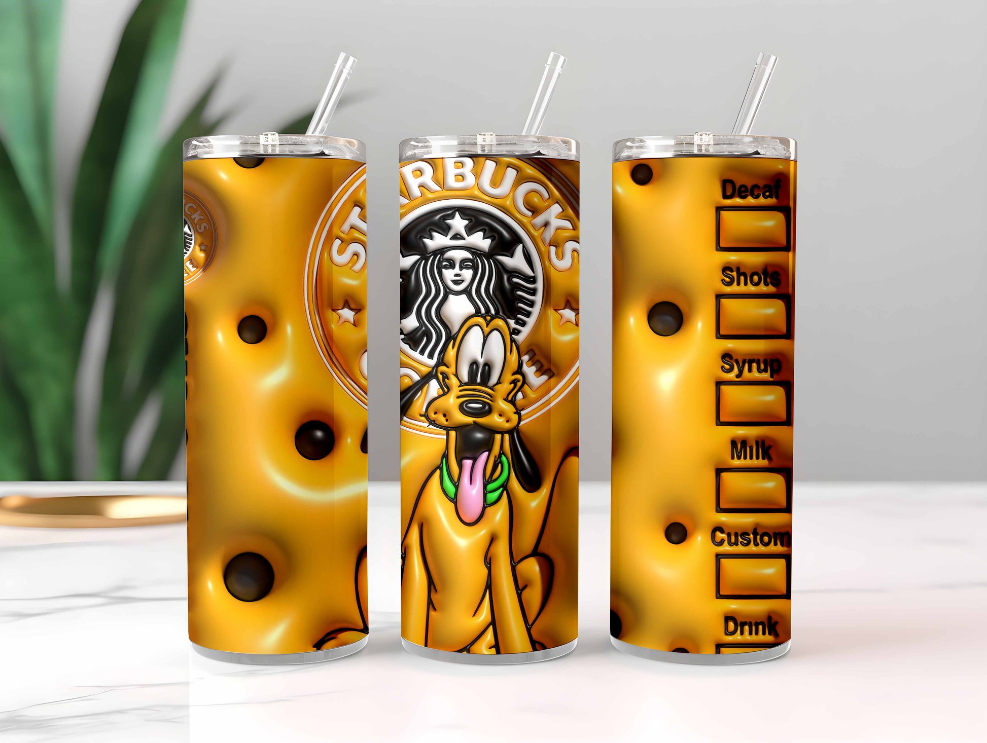 Inflated Cartoon Tumbler Design Png 3D Tumbler Wraps 20oz Skinny Sublimation Digital Downloads 3D Puffy Mouse Design Sublimation Png 2 - VartDigitals