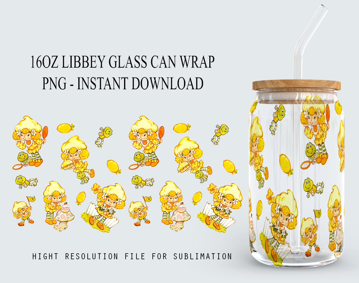 80s Cartoon Can Glass, 16oz Can Glass Wrap Design PNG, Retro Cartoon 80s Tumbler, 80s cartoons png,Retro 80s cartoons Tumbler Wrap, Png 3 - VartDigitals