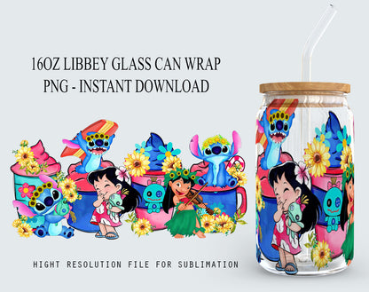 Cartoon 16oz libbey can Cartoon PNG, 16oz Glass Can Wrap, 16oz Libbey Can Glass, Catoon kids Tumbler Wrap, Full Glass Can Wrap - VartDigitals