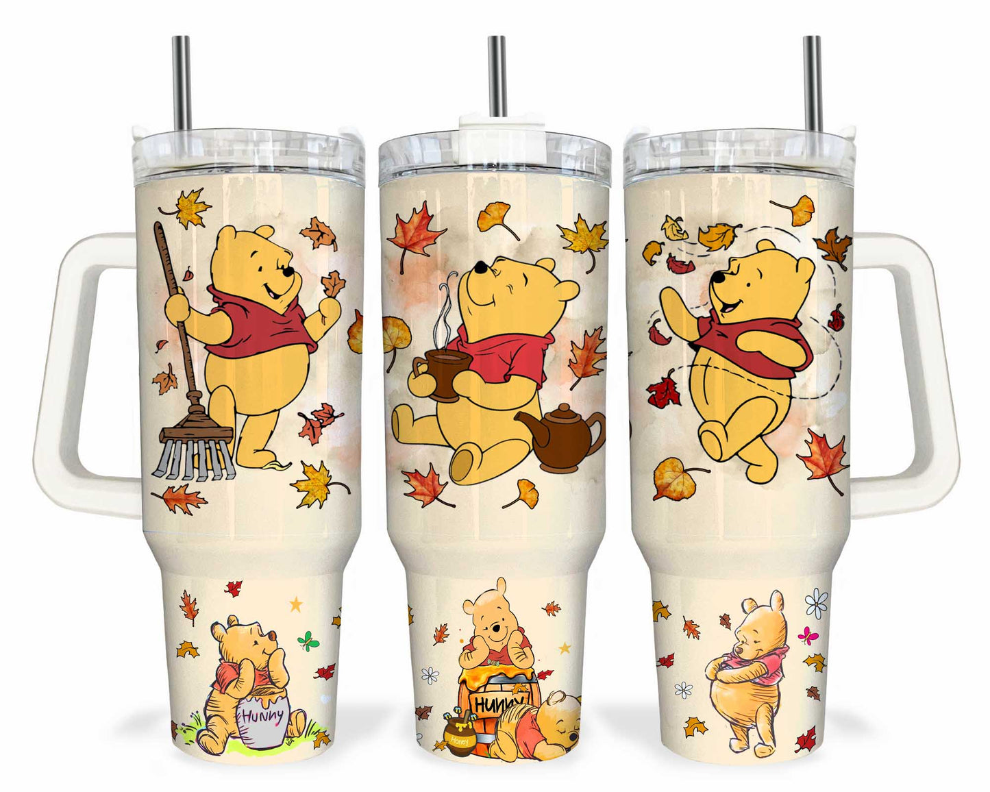 Winnie Pooh 20oz Skinny Tumbler Sublimation Designs, Cartoon Pooh Tumbler Png, Winnie The Pooh Wrap, Sofortiger Download #STD 7