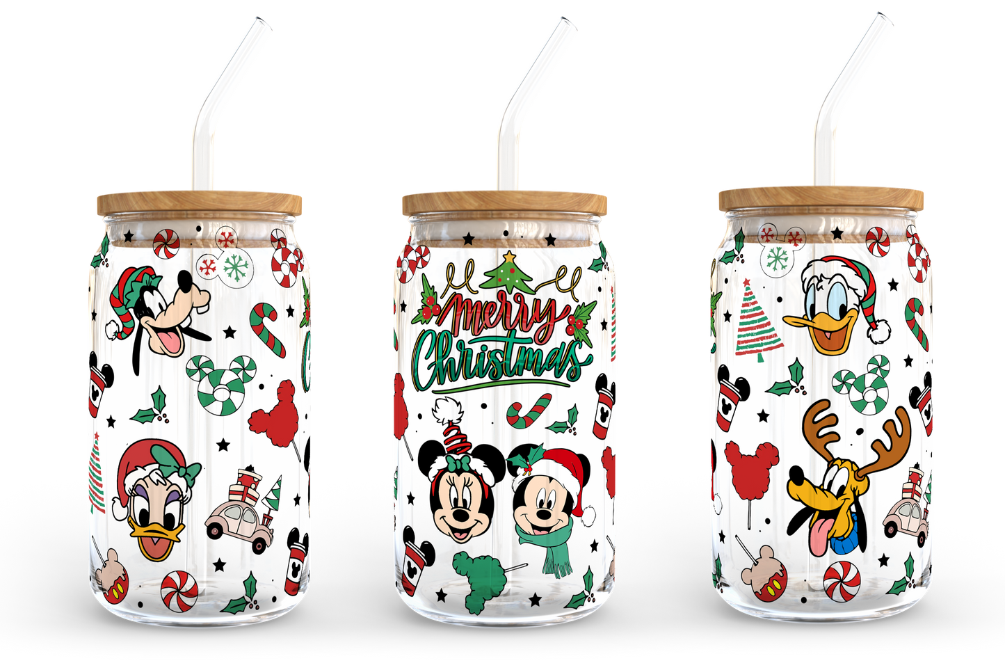 Cartoons Weihnachtskaffee PNG, 16oz Libbey Dosenglas, Weihnachtskaffee, Tumbler Wrap, Dosenglas Full Wrap, Weihnachtsbecher, Sofortiger Download