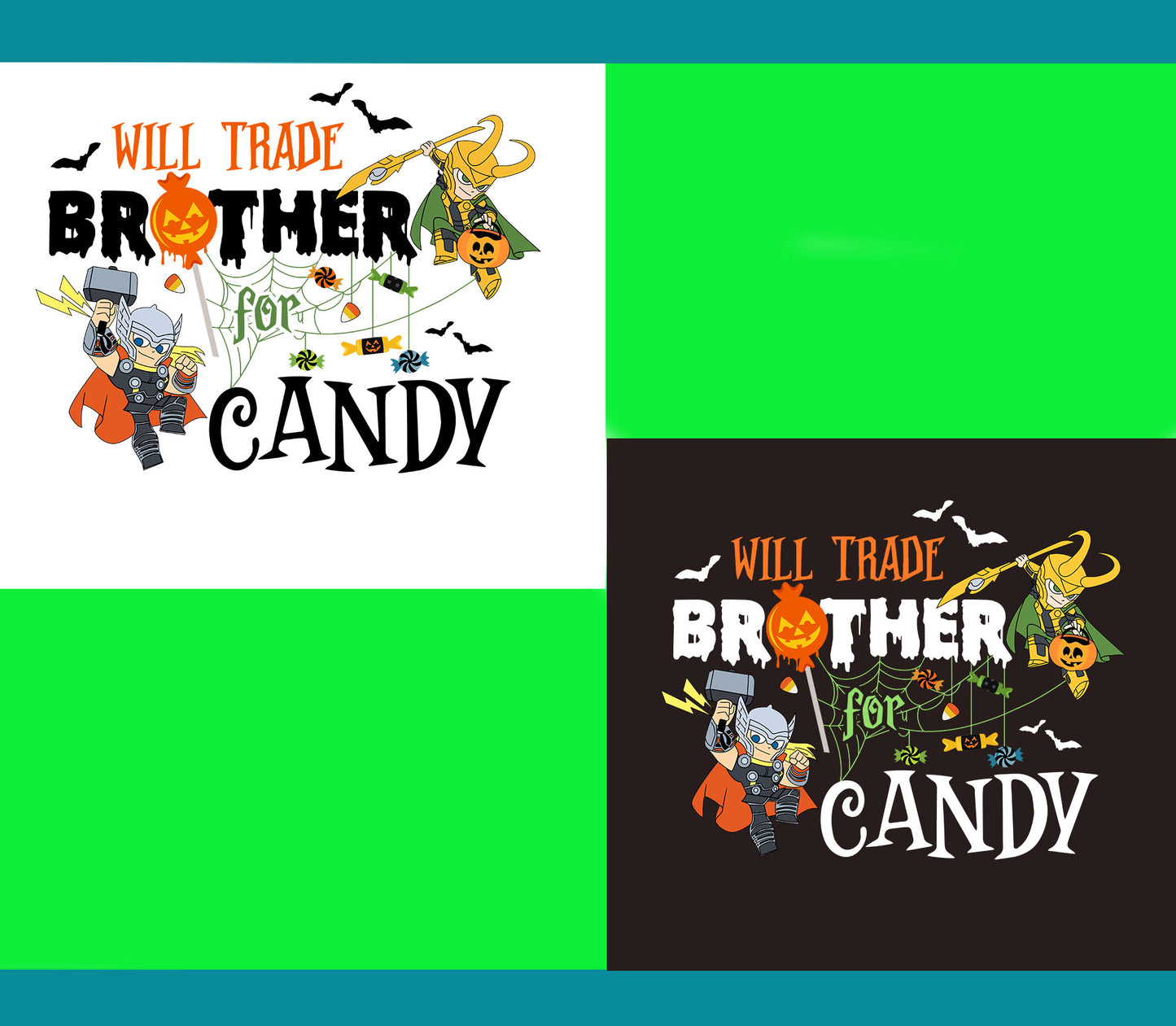 Will Trade Brother Sublimation Design, Halloween Png